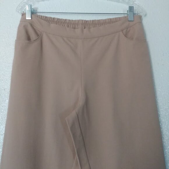 Isaac Mazrahi women's size 12P tan/khaki capris - Picture 2 of 14